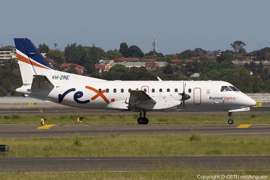 REX - Regional Express SAAB 340B+ (VH-ZRE) | Photo 282783