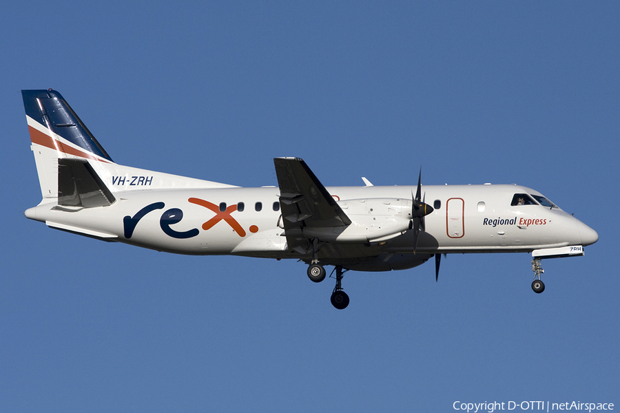 REX - Regional Express SAAB 340B+ (VH-ZRH) | Photo 283459