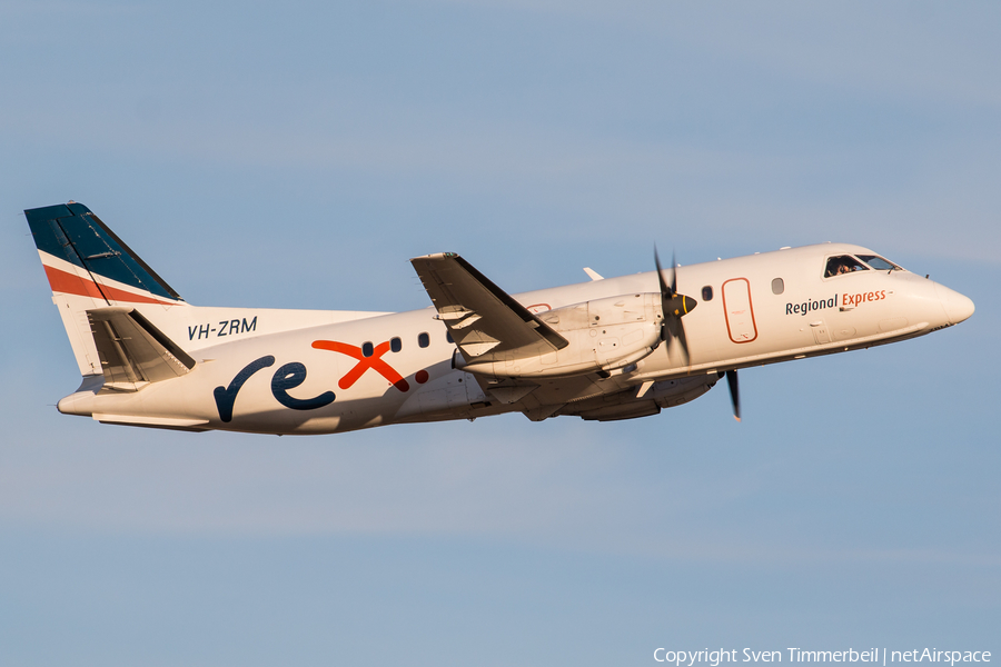 REX - Regional Express SAAB 340B+ (VH-ZRM) | Photo 285978