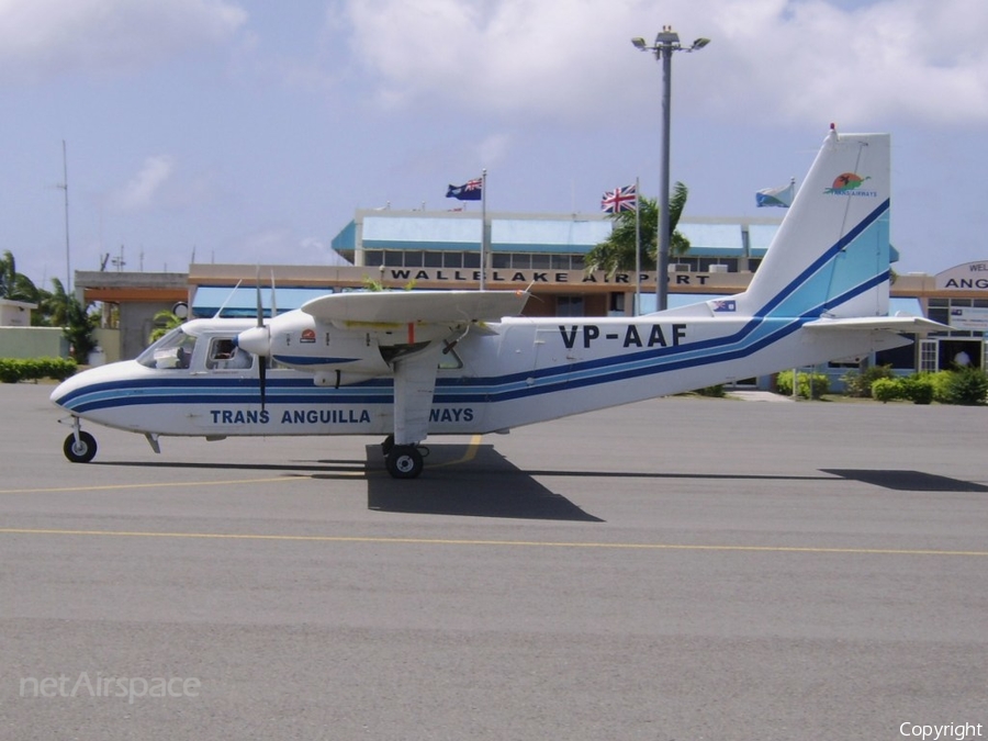 Trans Anguilla Airways Britten-Norman BN-2B-21 Islander (VP-AAF) | Photo 67688