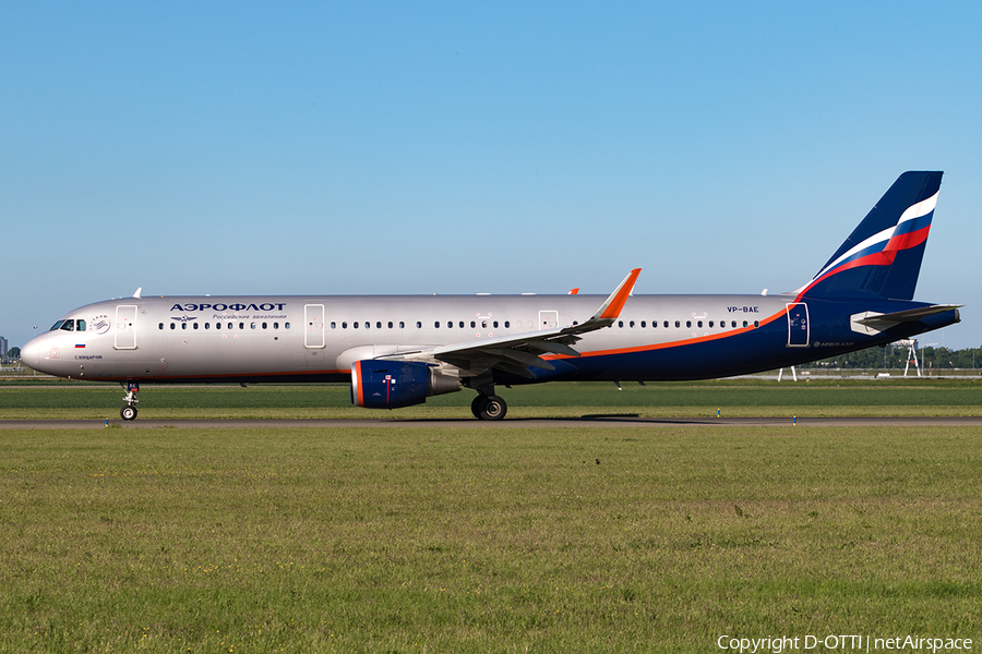 Aeroflot - Russian Airlines Airbus A321-211 (VP-BAE) | Photo 166153