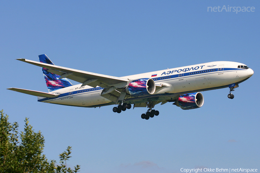 Aeroflot - Russian Airlines Boeing 777-2Q8(ER) (VP-BAU) | Photo 38622