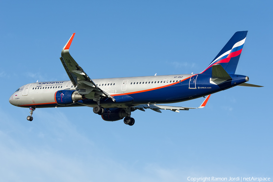 Aeroflot - Russian Airlines Airbus A321-211 (VP-BAZ) | Photo 136589