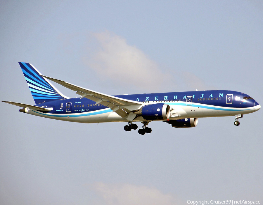 Azerbaijan Airlines Boeing 787-8 Dreamliner (VP-BBR) | Photo 302464