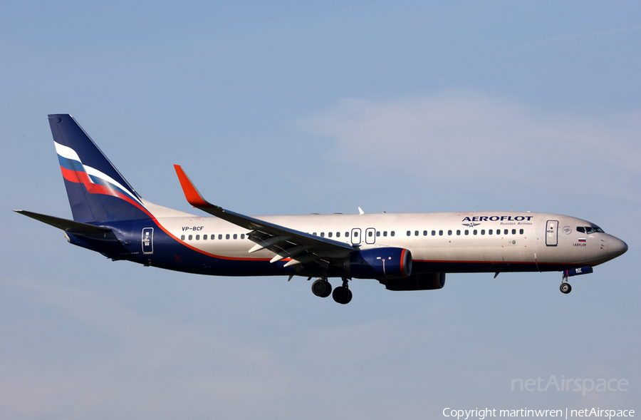 Aeroflot - Russian Airlines Boeing 737-8LJ (VP-BCF) | Photo 224609