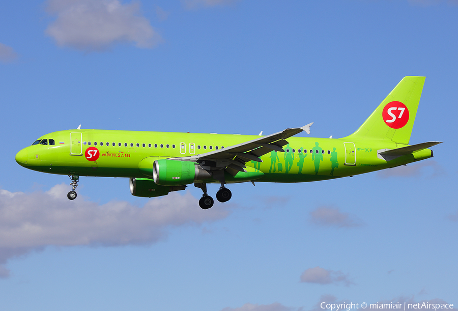 S7 Airlines Airbus A320-214 (VP-BCP) | Photo 150114