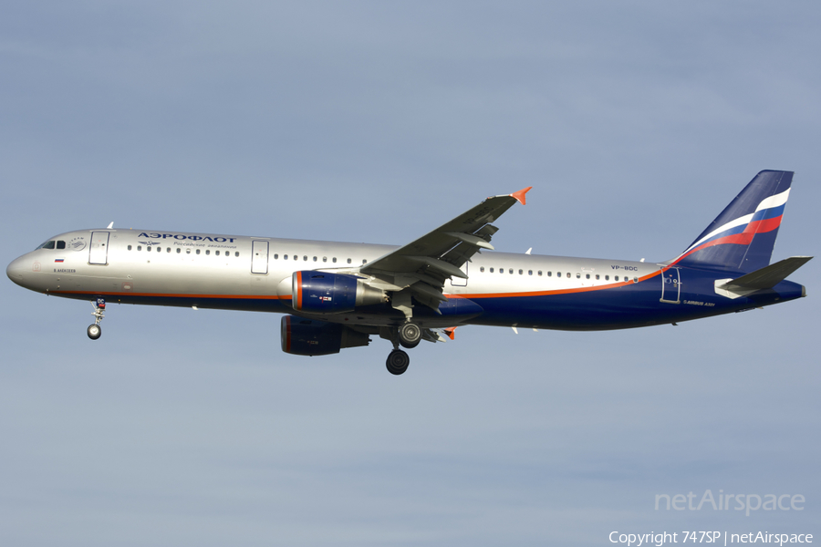 Aeroflot - Russian Airlines Airbus A321-211 (VP-BDC) | Photo 40091