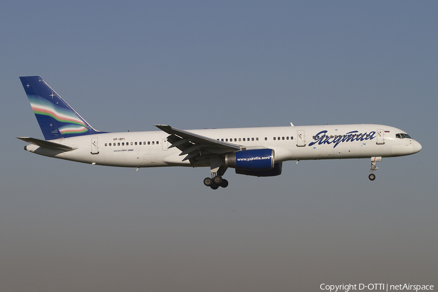 Yakutia Airlines Boeing 757-27B (VP-BFI) | Photo 383022
