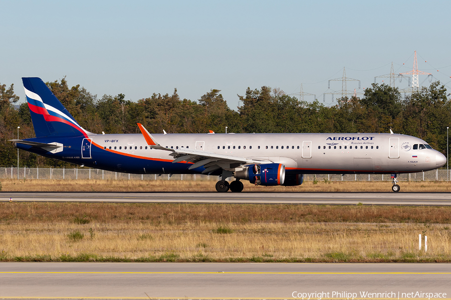 Aeroflot - Russian Airlines Airbus A321-211 (VP-BFK) | Photo 350952