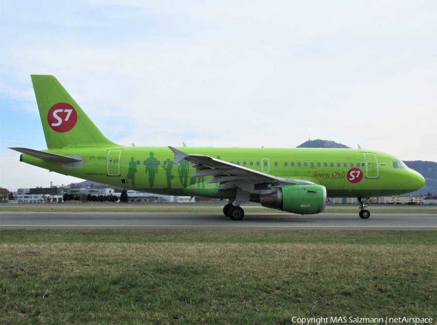 S7 Airlines Airbus A319-114 (VP-BHV) | Photo 377350