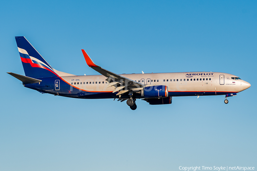 Aeroflot - Russian Airlines Boeing 737-8MC (VP-BML) | Photo 486016