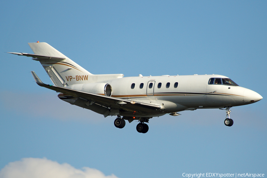 (Private) Raytheon Hawker 850XP (VP-BNW) | Photo 277063