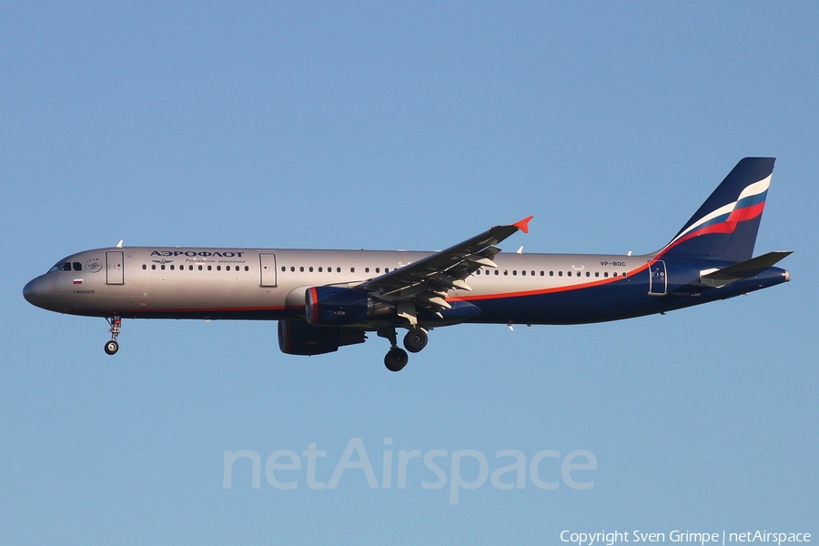 Aeroflot - Russian Airlines Airbus A321-211 (VP-BOC) | Photo 95018