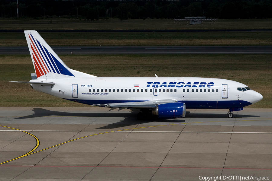 Transaero Airlines Boeing 737-5K5 (VP-BPA) | Photo 268031