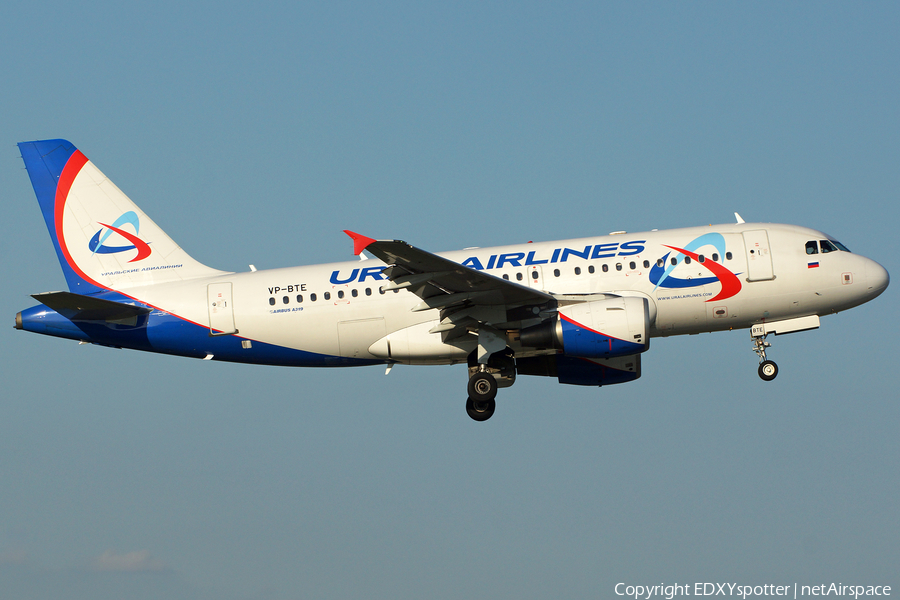 Ural Airlines Airbus A319-112 (VP-BTE) | Photo 277069