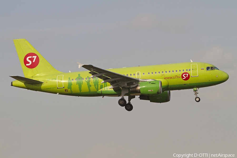 S7 Airlines Airbus A319-114 (VP-BTN) | Photo 382538