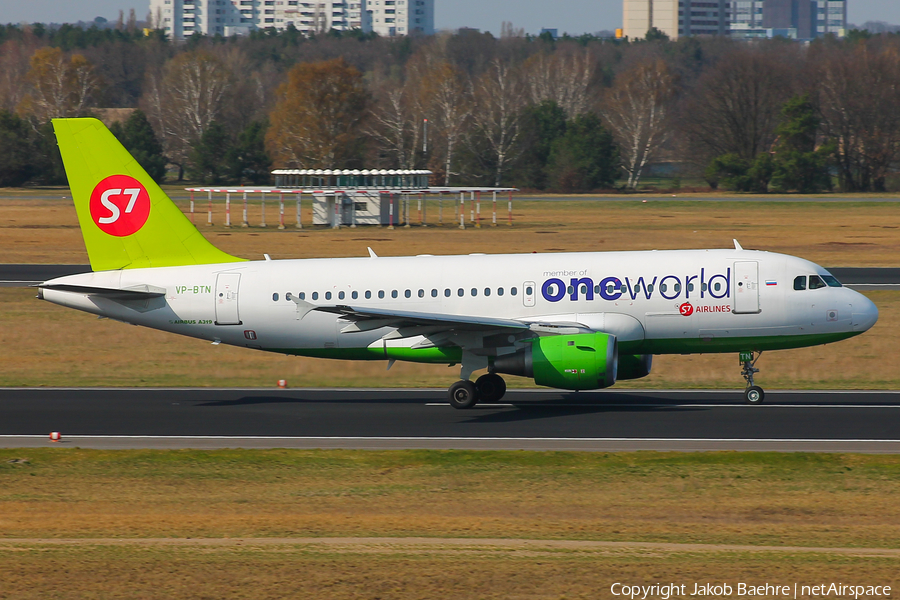 S7 Airlines Airbus A319-114 (VP-BTN) | Photo 236752