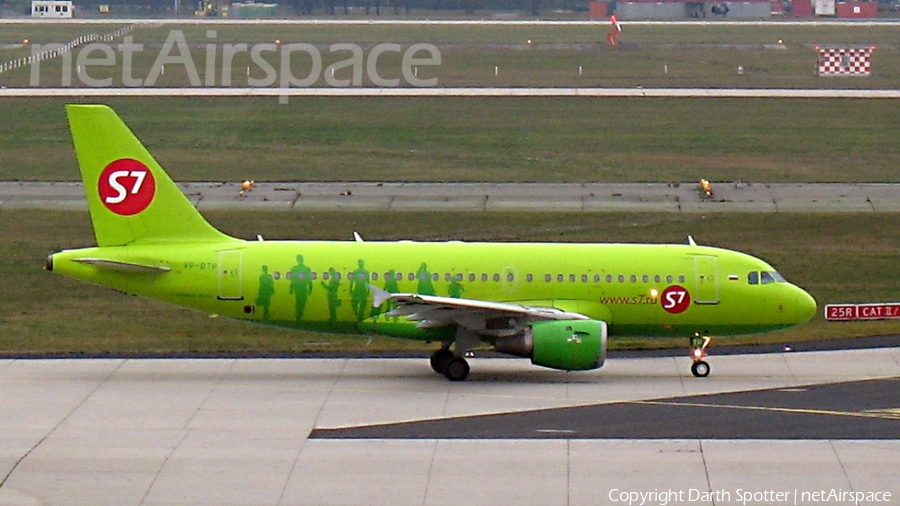 S7 Airlines Airbus A319-114 (VP-BTP) | Photo 134047