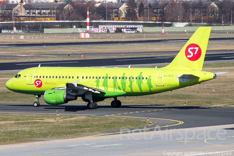 S7 Airlines Airbus A319-114 (VP-BTQ) | Photo 104270