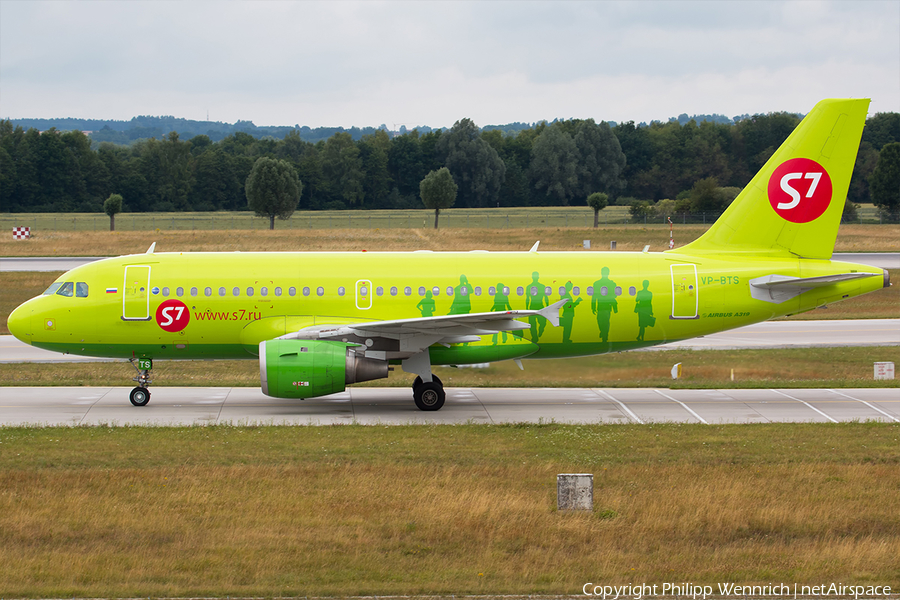 S7 Airlines Airbus A319-114 (VP-BTS) | Photo 195061