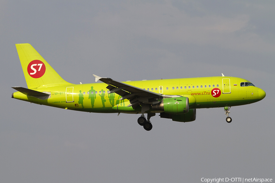 S7 Airlines Airbus A319-114 (VP-BTT) | Photo 308968