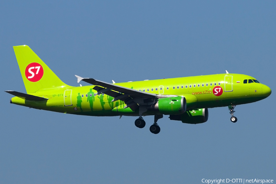 S7 Airlines Airbus A319-114 (VP-BTV) | Photo 197596