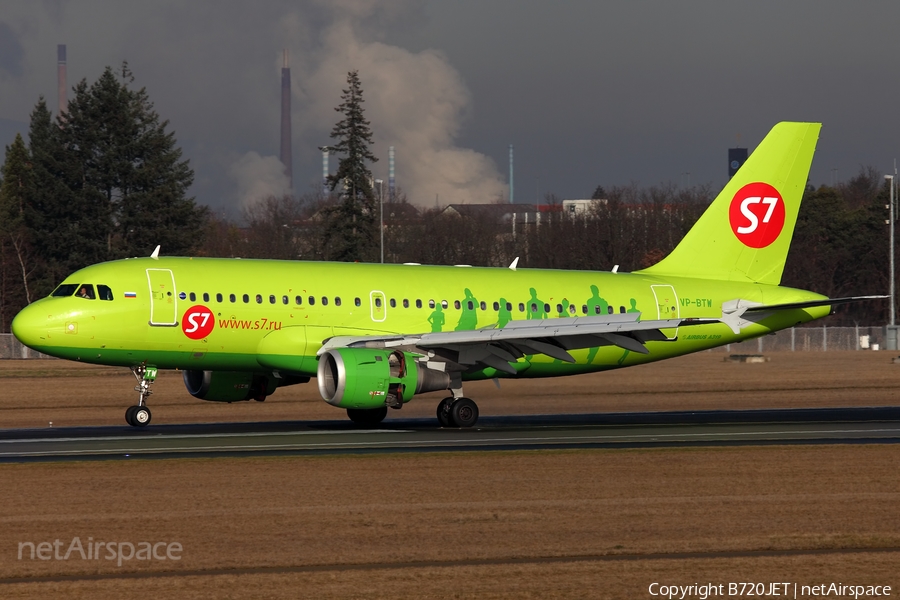 S7 Airlines Airbus A319-114 (VP-BTW) | Photo 41036