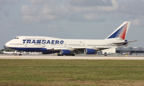 Transaero Airlines Boeing 747-444 (VP-BVR) at  Miami - International, United States