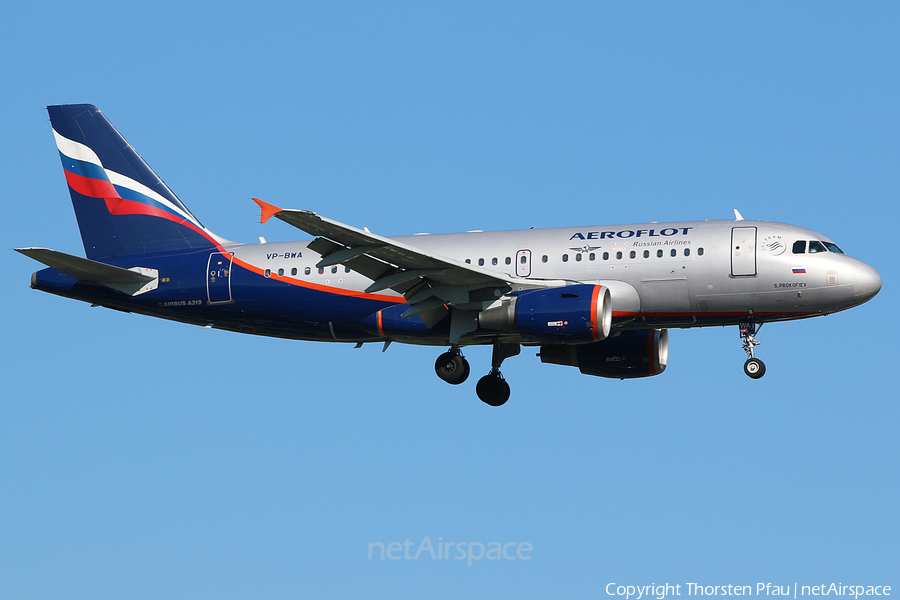 Aeroflot - Russian Airlines Airbus A319-111 (VP-BWA) | Photo 61303