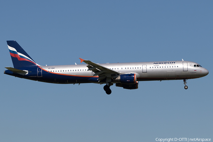 Aeroflot - Russian Airlines Airbus A321-211 (VP-BWO) | Photo 605641