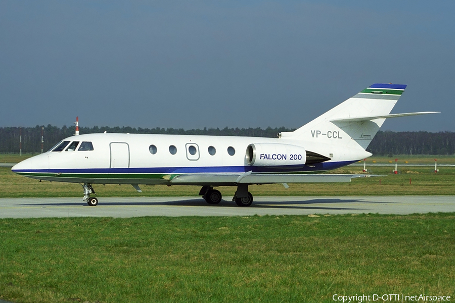 Aerowest Flugcharter Dassault Falcon 200 (VP-CCL) | Photo 387023