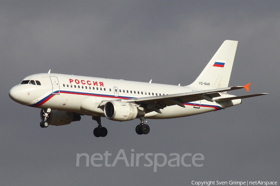 Rossiya - Russian Airlines Airbus A319-111 (VQ-BAR) | Photo 17422