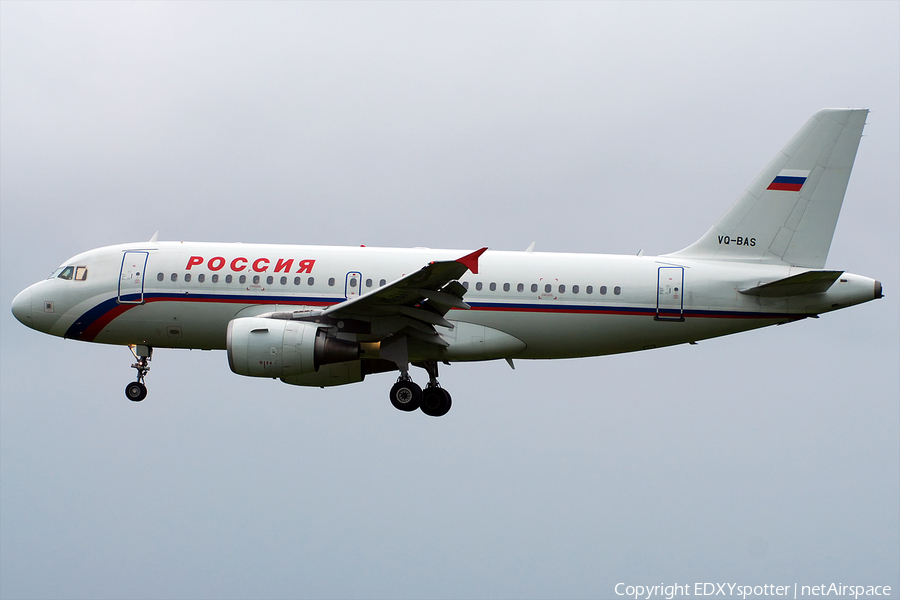 Rossiya - Russian Airlines Airbus A319-111 (VQ-BAS) | Photo 280283