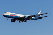 Silk Way West Airlines Boeing 747-83QF (VQ-BBM) at  Liege - Bierset, Belgium