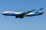 Silk Way West Airlines Boeing 747-83QF (VQ-BBM) at  Liege - Bierset, Belgium