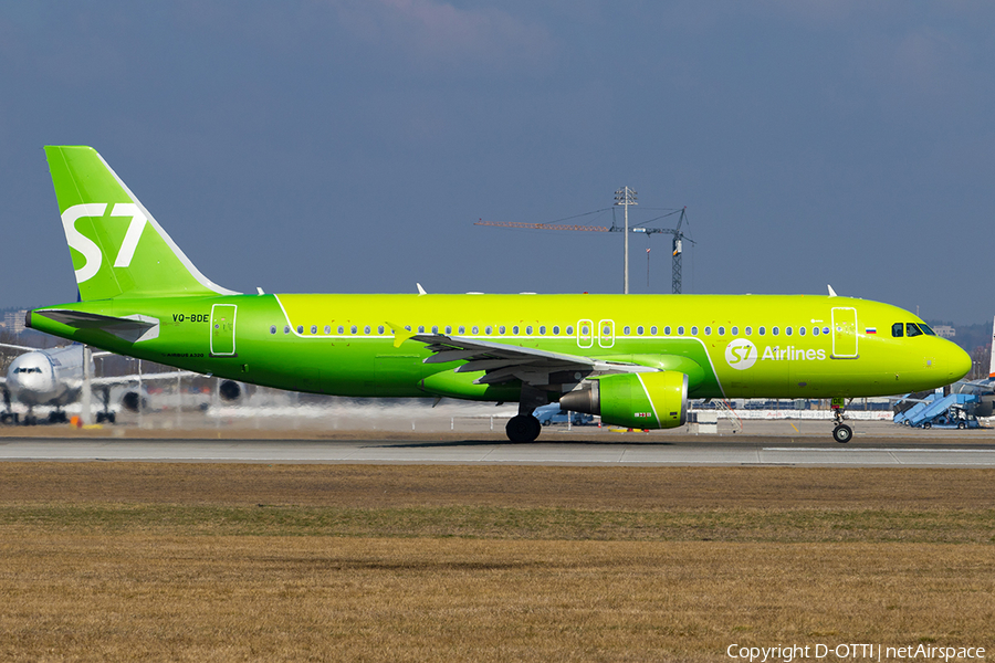 S7 Airlines Airbus A320-214 (VQ-BDE) | Photo 232703
