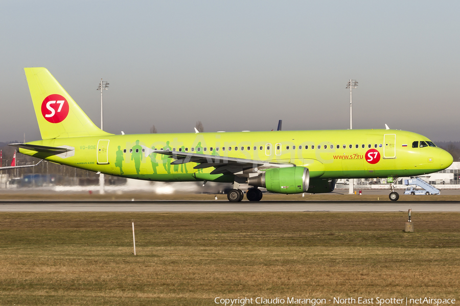 S7 Airlines Airbus A320-214 (VQ-BDE) | Photo 97333