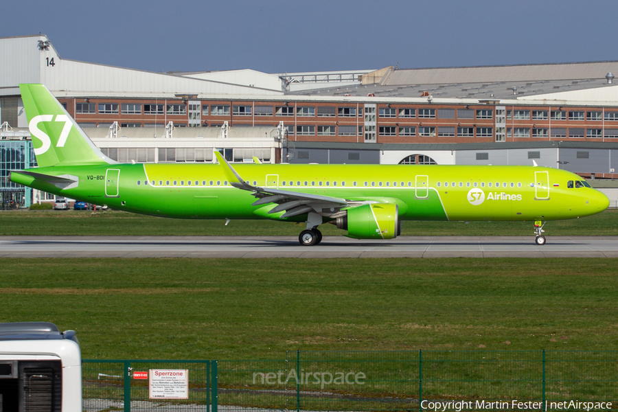 S7 Airlines Airbus A321-271N (VQ-BDI) | Photo 307893