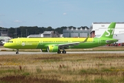 S7 Airlines Airbus A321-271N (VQ-BDU) at  Hamburg - Finkenwerder, Germany