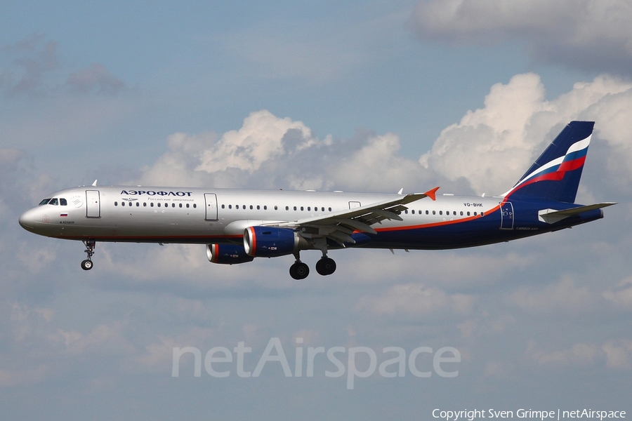 Aeroflot - Russian Airlines Airbus A321-211 (VQ-BHK) | Photo 53619