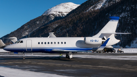 (Private) Dassault Falcon 2000LX (VQ-BIJ) at  Samedan - St. Moritz, Switzerland