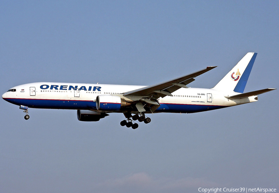 Orenair Boeing 777-2Q8(ER) (VQ-BNU) | Photo 87295