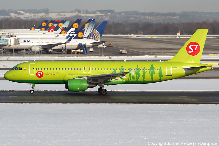 S7 Airlines Airbus A320-214 (VQ-BOA) | Photo 24890