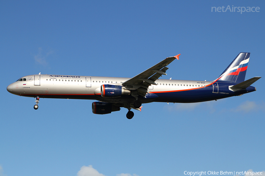 Aeroflot - Russian Airlines Airbus A321-211 (VQ-BOH) | Photo 41502