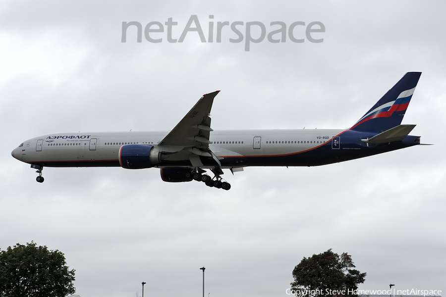 Aeroflot - Russian Airlines Boeing 777-3M0(ER) (VQ-BQD) | Photo 534157