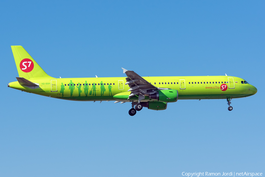 S7 Airlines Airbus A321-211 (VQ-BQH) | Photo 217426