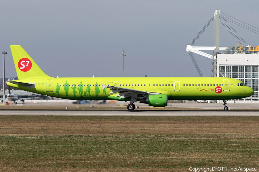 S7 Airlines Airbus A321-211 (VQ-BQJ) | Photo 153136