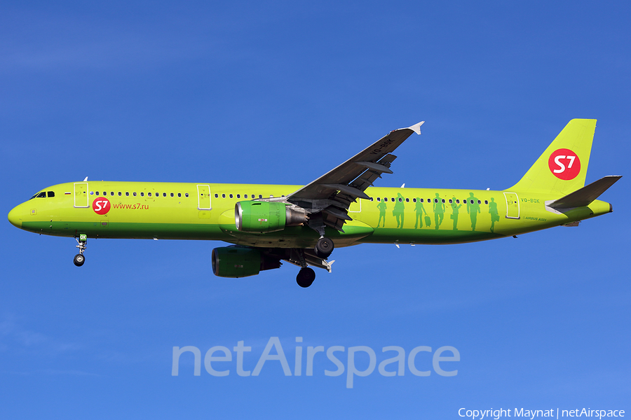 S7 Airlines Airbus A321-211 (VQ-BQK) | Photo 287901