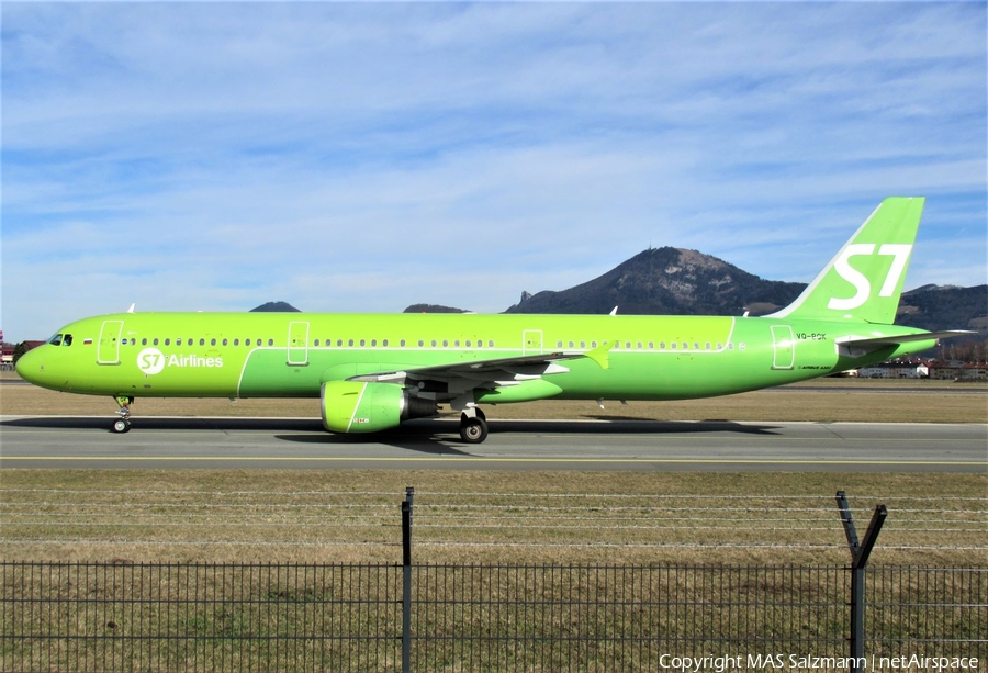 S7 Airlines Airbus A321-211 (VQ-BQK) | Photo 375228