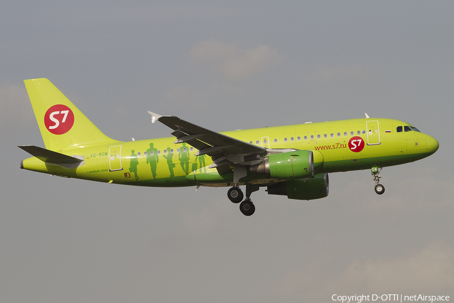 S7 Airlines Airbus A319-111 (VQ-BQW) | Photo 382535